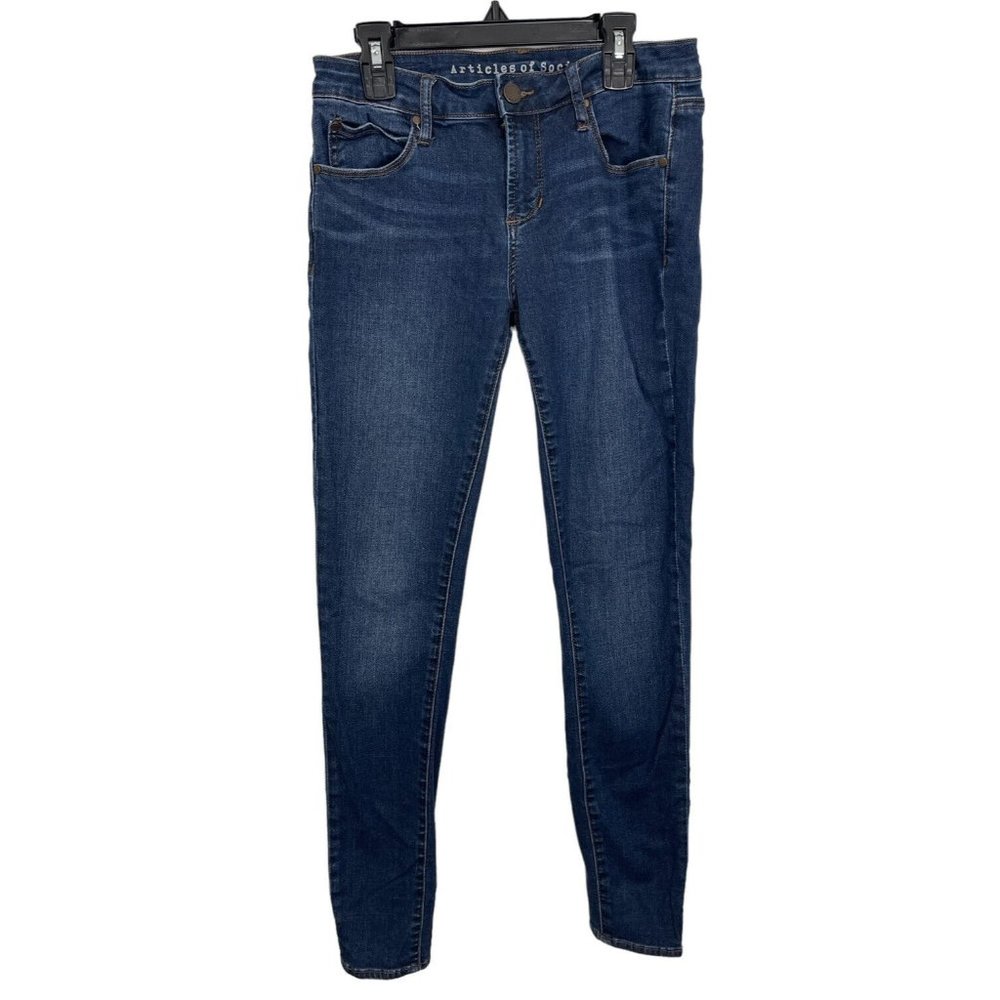 ARTICLES OF SOCIETY Womens 26 Sarah Skinny Jeans In Silver Lake